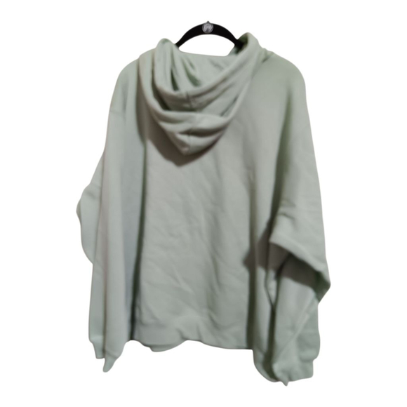 H&M Licensed Disney Sage Green Kangaroo Pocket Felt Mickey Mouse Logo Hoodie - Picture 3 of 12